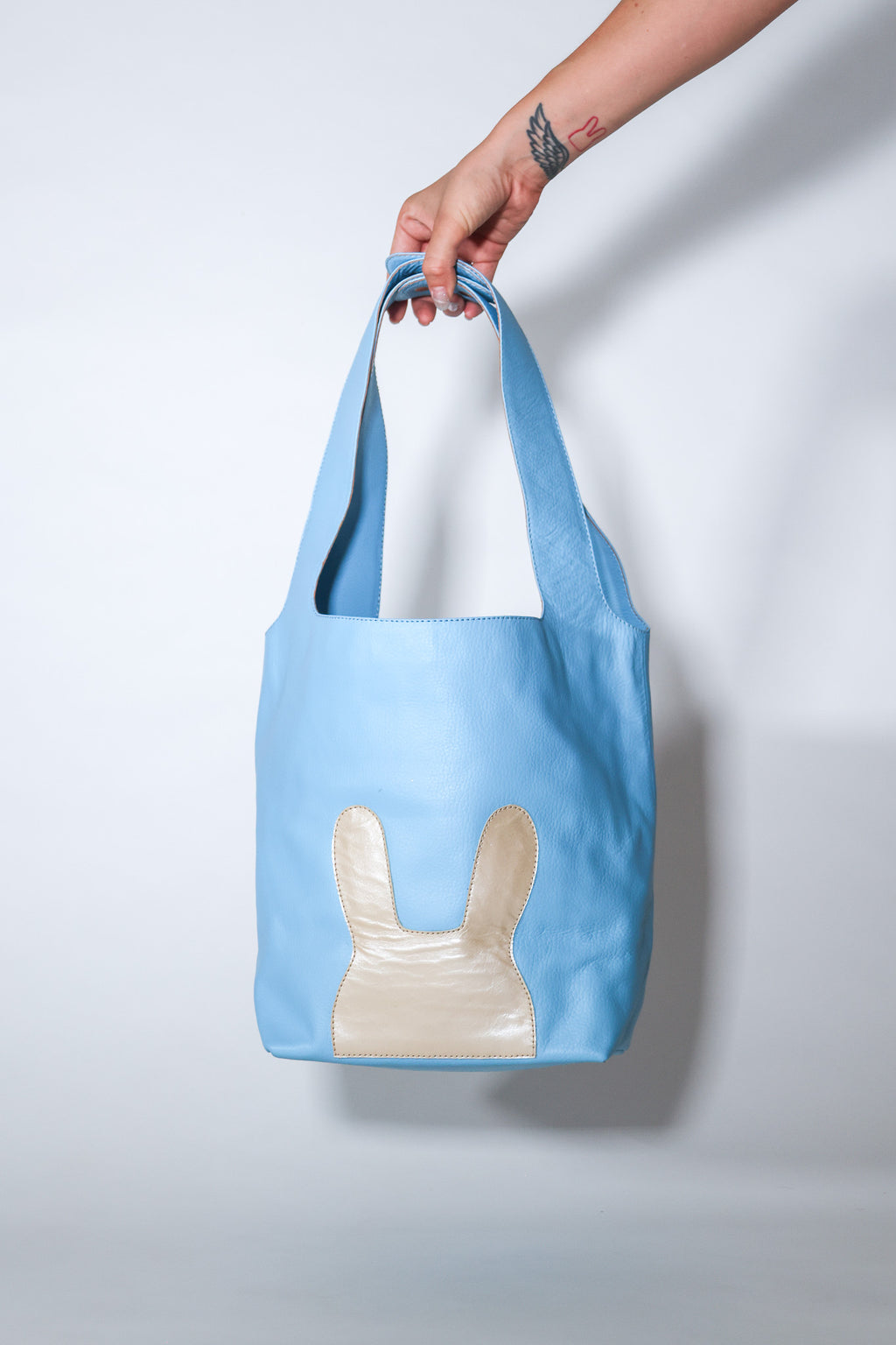 blue & gold- working girl tote
