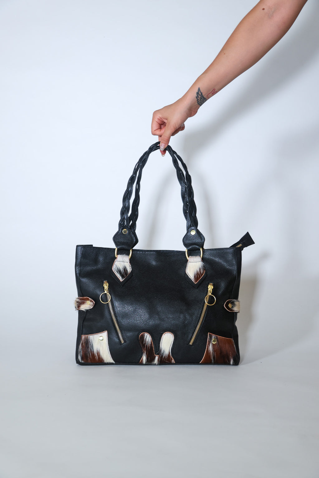 black & fur - briefcase