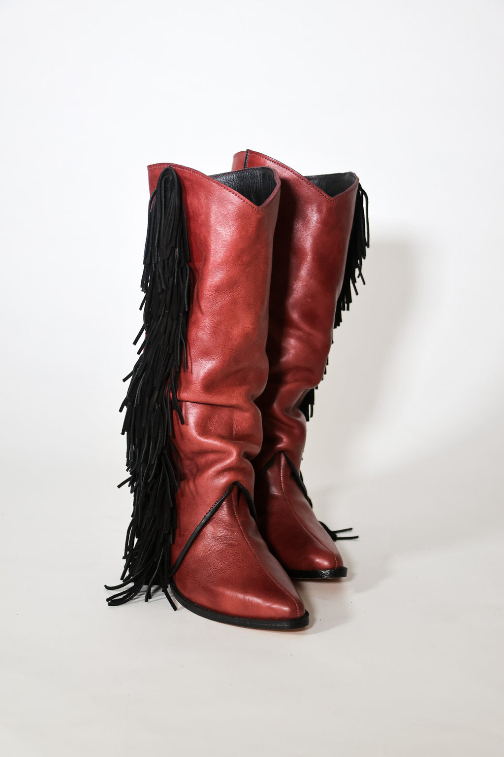 boots! - slouchy fringe auburn